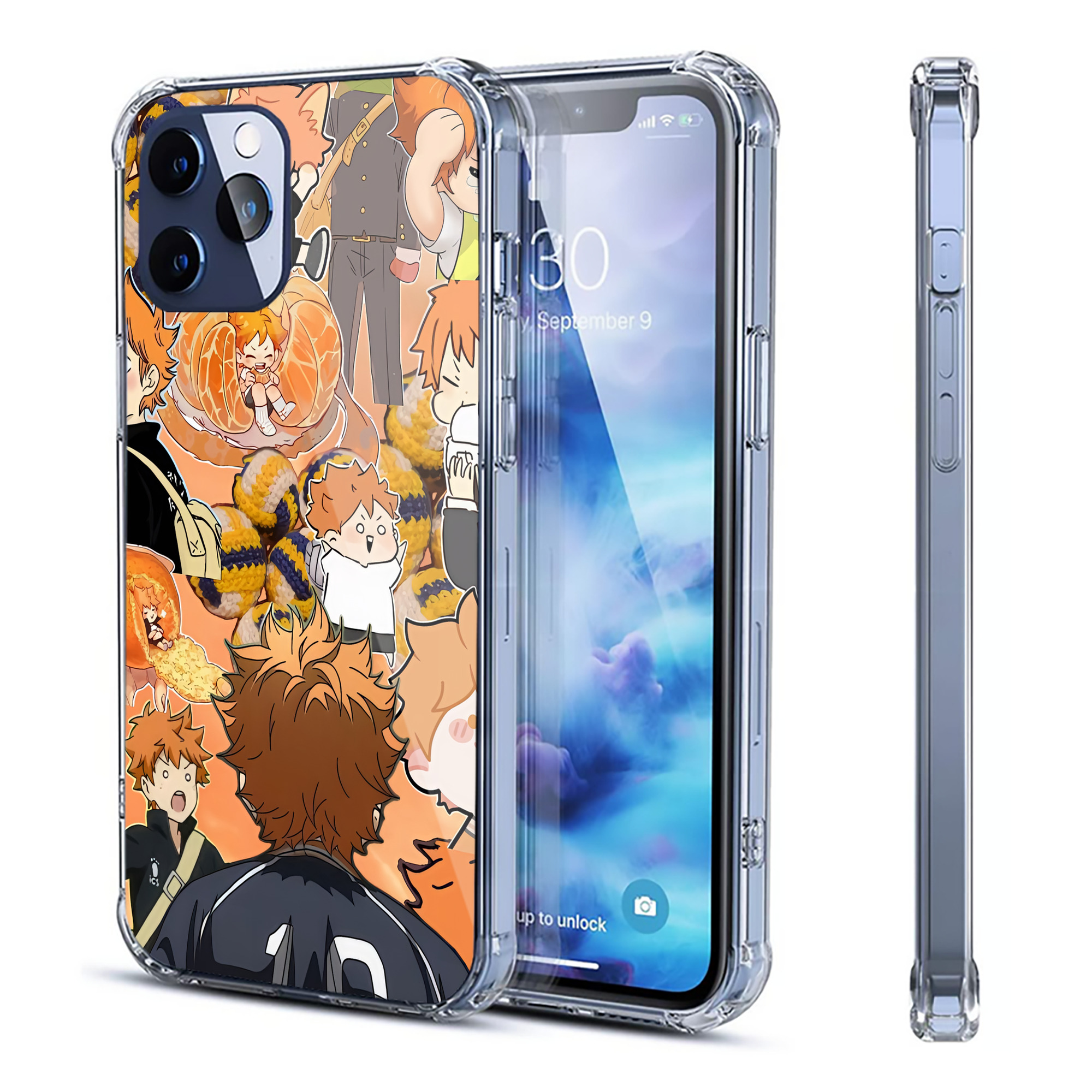 （画像用） ハイキュー!! Haikyu!! 【iPhone 12シリーズ対応】透明スマホケース（クリアソフトケース）